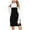 Black, variant on Lovskoo Women's Cute Corduroy Overall Bib Dress Pinafore Suspender Dress Skirt Jumper Dress with Pockets Black 2XL