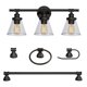 thumbnail image 1 of Globe Electric Parker 5-Piece All-In-One Bath Set, Oil Rubbed Bronze Finish, 3-Light Vanity, Towel Bar, Towel Ring, Robe Hook, Toilet Paper Holder, 50192, 1 of 9