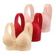 thumbnail image 1 of Women's Seamless Front Snap Closure Bras Full Coverage No Underwire Comfort Bras Lightly Lined Wireless Everyday Bra, 1 of 2