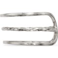 thumbnail image 3 of Sterling Silver Polished Twisted Bar Center Adjustable Cuff Ring (Size 8) Made In Thailand qr6588-8, 3 of 5