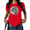 2-Red, variant on UNISHE Women's Minimalist Moon Graphic Tee - Modern Monochrome Celestial Art Print, Casual Short Sleeve Round Neck Top for Trendy Space Lovers