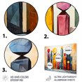 thumbnail image 3 of Designart "Mystical religion Stones enigmatic relics collage III In Yellow and Blue"Folk Religion Metal Wall Art Yellow Traditional Office Room Wall Art, 3 of 6