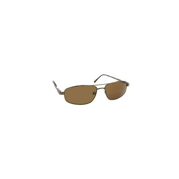 Coppermax 3707GPP BRN/AMBER Spectacle Polarized Sunglasses - Shiny Brown - Amber Lens