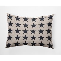 Simply Daisy 14x20-inch Rectangle Stars Polyester Indoor Pillow, Blue Qty 1