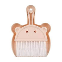 Matoen Small Dustpan and Brush Set, Whisk Broom and Dust Pan with Handle, Nesting Tiny Cleaning Broom, Mini Hand Broom and Dustpan Set for Table, Desk, Keyboard, Cars and Pet Nest