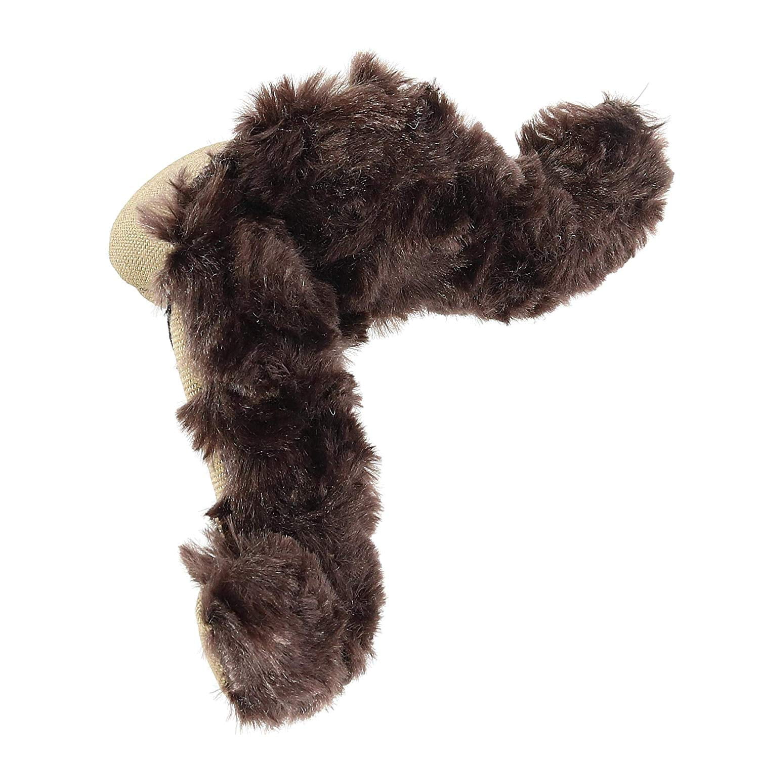 : Hybrid Collection Dapper Dog Squeaking Mustache Tough Dog Toy with Plush Filling Made in The
