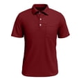 thumbnail image 3 of LIBRCLO Mens Polo Shirt with Pocket Short Sleeve Collar Casual Work Golf Shirts, 3 of 8