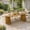 Teak, variant on Christopher Knight Home 83" Oval Outdoor Dining Table, Acacia Wood Pedestal Base, Seats 6-8, Brown