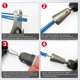 thumbnail image 5 of 4 Piezas para Taladro Herramienta de Torsión de Alambre, Destornillador Conector de Herramienta de Pelado de Alambre de Tuerca de Alambre, Herramientas de Pelado Rápido de Cables, 5 of 7