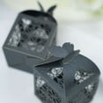thumbnail image 2 of Efavormart 25Pcs Black Butterfly Top Laser Cut Lace Print Favor Gift Candy Boxes, 2 of 11
