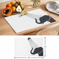 thumbnail image 6 of Elephants Showering Placemats Set of 8 Modern Abstract Art Funny Animals Place Mats Indoor Wipeable Table Mats Washable Cloth Dining Table Placemats for Kitchen Holiday Party Home Decor 13x19 Inch, 6 of 9