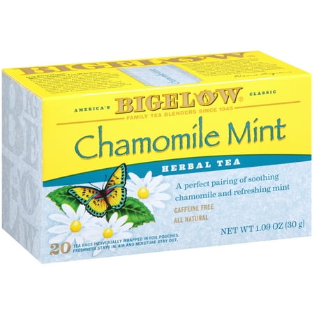 (2 Pack) Bigelow, Chamomile Mint, Tea Bags, 20 Ct