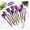 purple, variant on 12 Pcs Silicone Cooking Utensil Set Wooden Handle Cooking Tools BPA Free Kitchen Gadgets with Holder(purple)