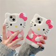 thumbnail image 2 of 3D Pink Hello Kitty for iPhone 13 Mini 12 Pro 14 Plus 15 Pro Max 11 X XS Max XR 7 8 Plus SE Soft Cartoon Silicon Back Phone Case 1 For iPhone 11Pro Max, 2 of 6