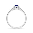 thumbnail image 2 of ANGARA Natural Cushion Blue Sapphire Ring with Diamond Halo in 14K White Gold for Women (Size-4mm) | September Birthstone, Birthday, Anniversary, Jewelry Gift for Women | Natural Blue Sapphire Ring, 2 of 9