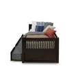 thumbnail image 2 of Camaflexi Twin Size Day Bed with Twin Trundle - Mission Headboard - Cappuccino Finish, 2 of 4