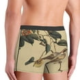 thumbnail image 4 of Kdxio Men's Boxer Briefs with Vintage Bird Print - Comfortable and Breathable Underwear for Everyday Wear, 4 of 7