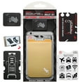 thumbnail image 4 of Gecko Travel Tech Phone Wallet - Stick On Card Holder Wallet for Cell Phones - Adhesive Card Pocket - BEIGE, 4 of 6