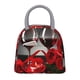 thumbnail image 1 of Fotbe Red Wine Rose Bolsa de Almuerzo con Estampado, Lonchera Aislada, Contenedor de Comida Reutilizable Tipo Cooler a Prueba de Fugas, 1 of 6