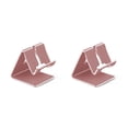 thumbnail image 2 of ZLight Universal Cell Phone Tablet Desktop Stand Desk Holder Mount Cradle Aluminium Rose gold 75*63*75mm 2Set, 2 of 6