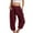 B107 Wine womens capris for summer clearance under $5, variant on Women Capris Under $5! Cagogo Summer Capri Pants for Women Plus Size Stretch Beach Capri Trousers Elastic Waist Loose Fit Casual Comfy Yoga Cropped Pants