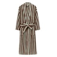 thumbnail image 4 of Men Pajamas Men's Bathrobe Pajamas Men Men Fashion Solid Casual Waist Tie Cardigan Pocket Long Sleeve Hoodless Bathrobe, 4 of 4
