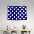 thumbnail image 2 of Kdxio Navy And White Polka Dot Wall Hanging Tapestries Banner For Bedroom College Dorm Home Living Room Party Decor 29X37 In, 2 of 8