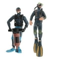 thumbnail image 4 of Raindrops 2Pcs Small Figures Diver Ornament for Collection and Decoration Hand-Eye Coordination 11.8X1.6X0.8in, 4 of 8
