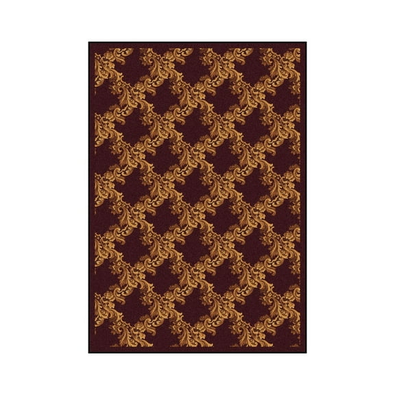 Corinth 3'10" x 5'4" Area Rug In Color Burgundy