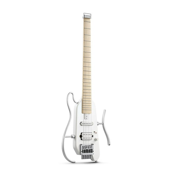 Guitarra eléctrica Donner HUSH-X Featherlight Travel Metallic White