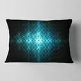 thumbnail image 2 of Designart Blue Flash of Light on Radar - Abstract Throw Pillow - 12x20, 2 of 5