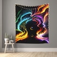 thumbnail image 5 of ZNDUO Colorful Neon Swirls Woman Art Pattern Wall Tapestry, Tapestries for Living Room Bedroom Dorm Classroom Office Decor 60x51 Inch, 5 of 8