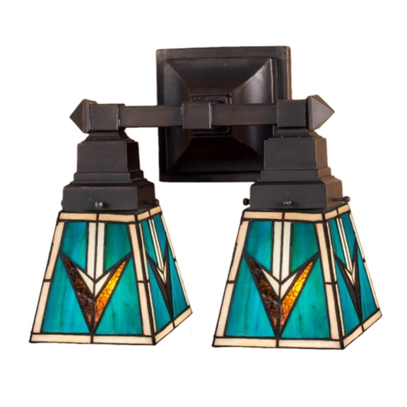 12"W Valencia Mission 2 LT Wall Sconce