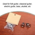 thumbnail image 1 of MYG Silver Strap Button Locks for Guitar Ukulele Mandolin Easy Installation, 1 of 10