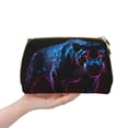 thumbnail image 4 of Cauagu Futuristic Purple Panther Print Large Cosmetic Bag,Portable Cosmetics Pouch Travel Makeup Bag Large Capacity Travel Makeup Case Organizer Makeup Brush Organizer, 4 of 8