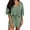 Mint Green, variant on MuXiKeJi Clothes 2 Piece Sets for Women Summer V Neck Sleeveless Top Tie Waist Shorts Striped Casual Outfits with Pockets
