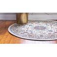 thumbnail image 3 of Rugs.com Rabia Collection Rug – 10' Round Ivory Low Rug Perfect For Kitchens, Dining Rooms, 3 of 9