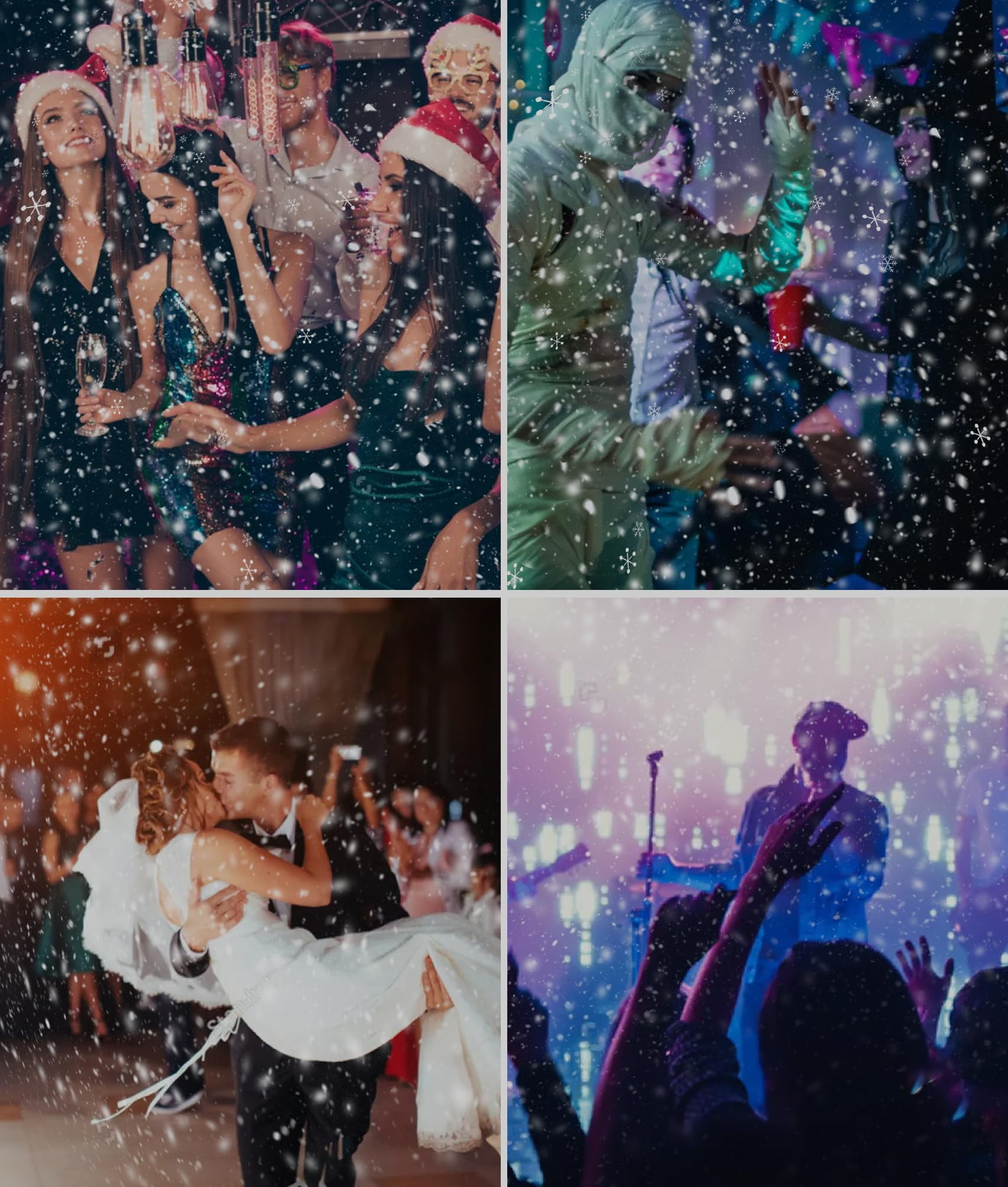 IMONE 900W Snow Machine with 9 Lights Christmas Gift High Output Fake Snow Machine with Remote,Snow Machine Indoor,Outdoor Snow Making Machine,Snow Maker Machine,Snowflake Machine Parade,Party