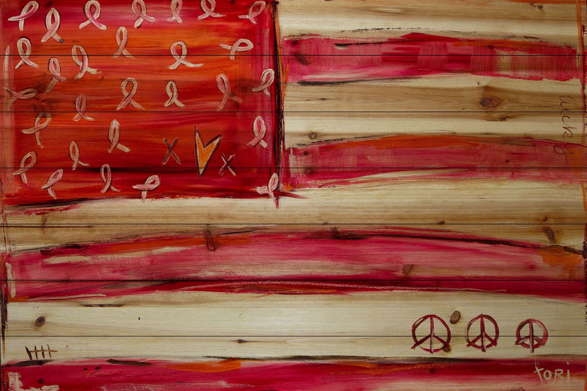 Marmont Hill "Thinking of Robin" by Tori Campisi Painting Print on Natural Pine Wood