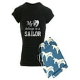 thumbnail image 1 of CafePress - Heart Belongs Sailor - Women's Dark Pajamas, 1 of 1