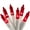 Red, variant on 612 Vermont 100 Pink Christmas Lights on a White Wire String, UL Approved, Indoor/Outdoor Use, 18 of Lighted Length, 20 of Total Length