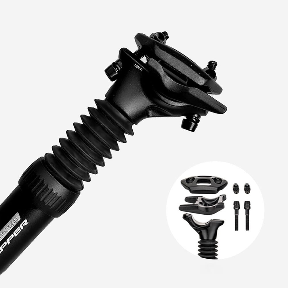 Tige De Selle VTT Amortisseur ZWEquipint Tige De Selle De Vélo En Alliage D' aluminium, 350 Mm, 25,4 Mm, 34,9 Mm, Suspension à Ressort Réglable Pour Le Cyclisme (34,9 Mm Par Cale Selle Velo
