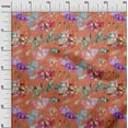 thumbnail image 2 of oneOone Cotton Poplin Dark Peach Fabric Texture|Leaves & Floral Artistic Diy Clothing Quilting Fabric Print Fabric By Yard 42 Inch Wide, 2 of 4