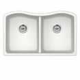thumbnail image 2 of Undermount 32-1/2 in. x 20 in. 50/50 Bowl Quartz Kitchen Sink in Gray, 2 of 4