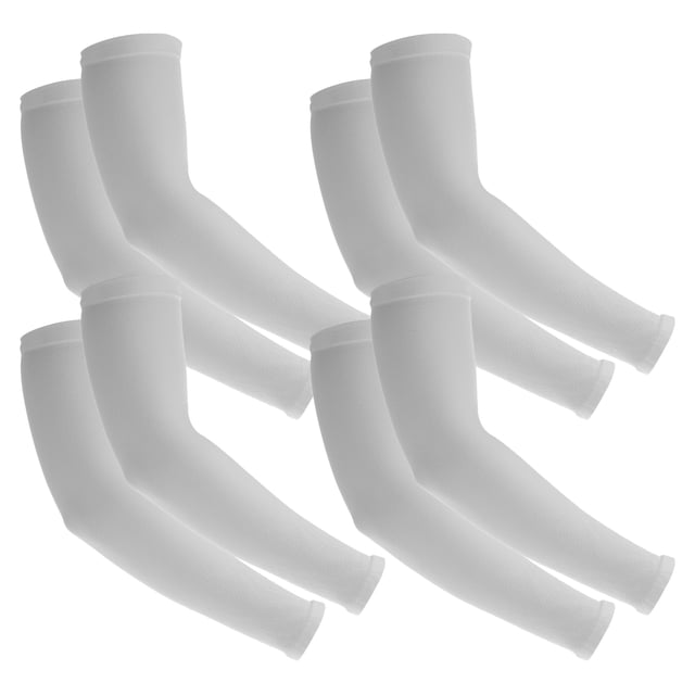 Uxcell 8 pares de mangas para brazos, protección solar, mangas de enfriamiento para deportes, senderismo, ciclismo, gris
