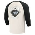thumbnail image 3 of Men's Darius Rucker Collection by Fanatics Black/White Tampa Bay Rays Cooperstown Collection Raglan 3/4-Sleeve T-Shirt, 3 of 3
