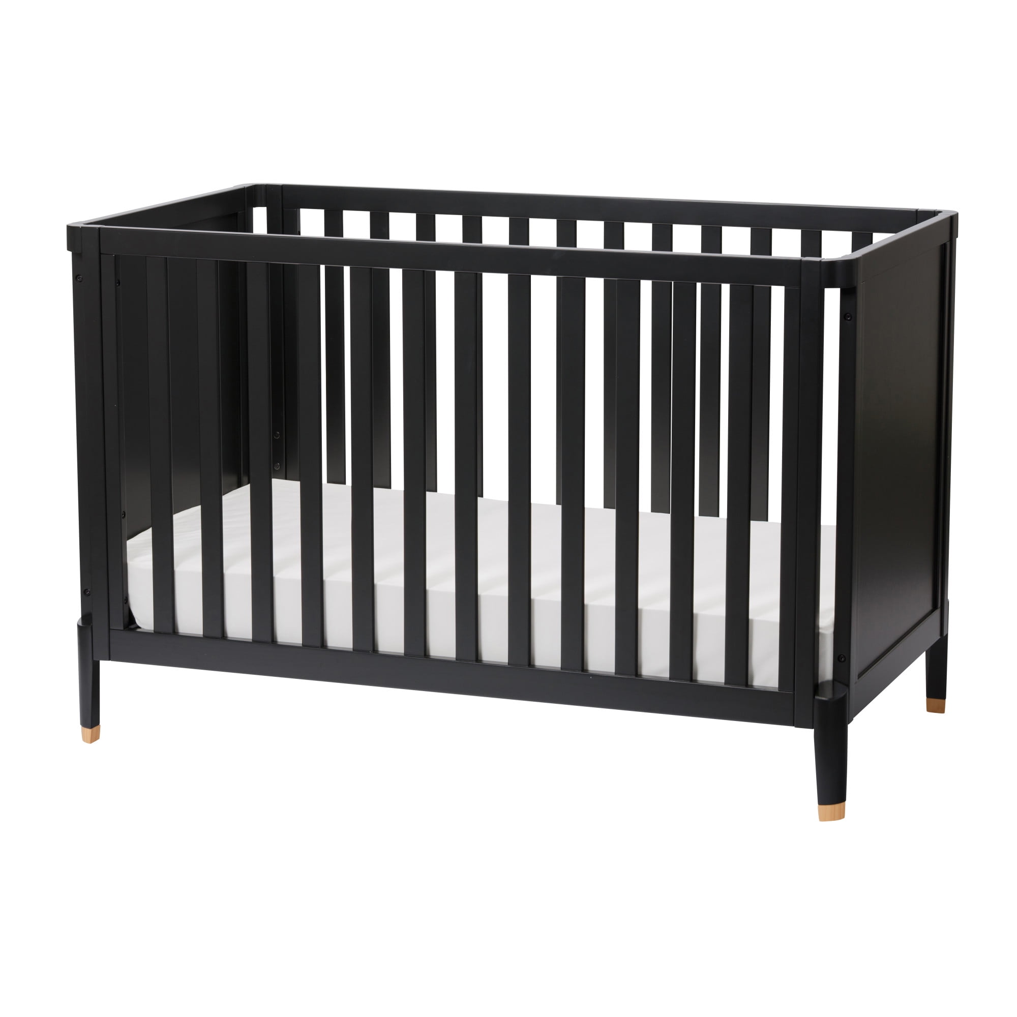 Little Seeds Aster 4-in-1 Convertible Crib, Black