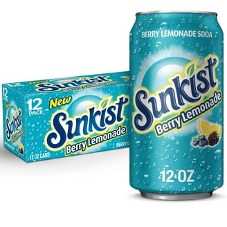 Sunkist Summer Variety Pack, 12oz, Berry Lemonade, Mango Orange