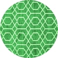 thumbnail image 1 of Ahgly Company Indoor Round Trellis Green Modern Area Rugs, 4' Round, 1 of 1