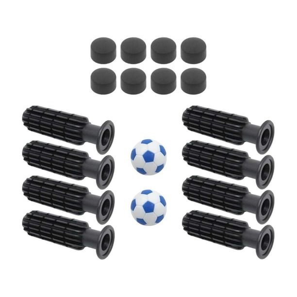 Tabla 8pcs Table Reemplazo de Fútbol Reemplazo de Fútbol Accesorios de Fútbol con 2 Fútbol Americano Pequeño Reemplace Piezas Mango de Manejo de Futbo Balones de fútbol azul claro